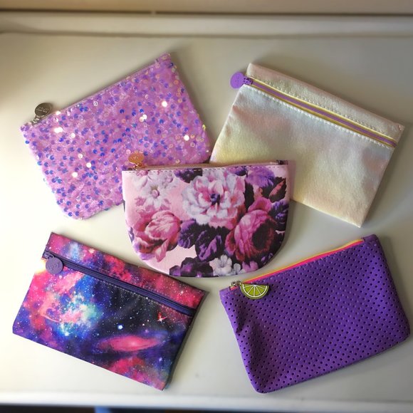 Other - Zippered Make-Up Bags "The Lavendar Purple Collection"